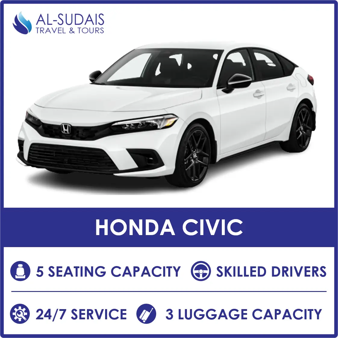 Hire a Honda Civic Rent a Car in DHA Lahore